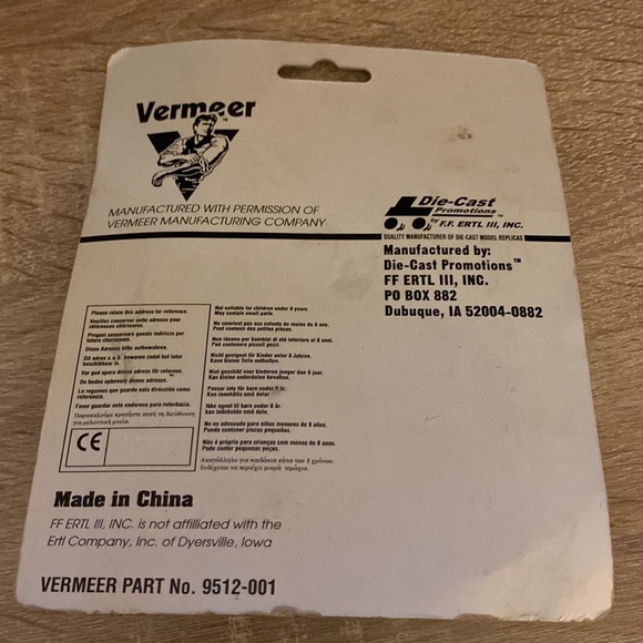 Vermeer baler die cast toy vintage - Picture 2 of 2